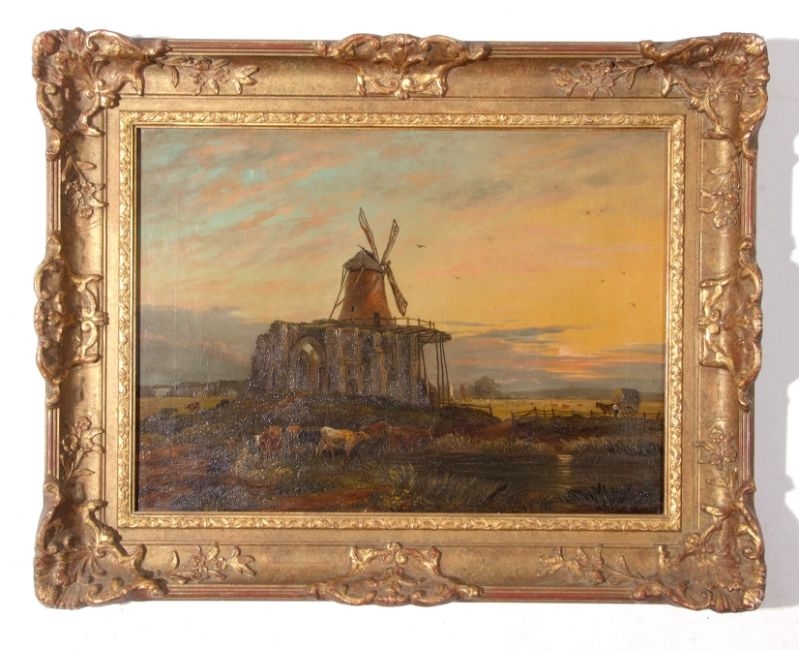 Artwork by Henry Loopey Bright, St Benet’s Abbey, Made of oil on canvas