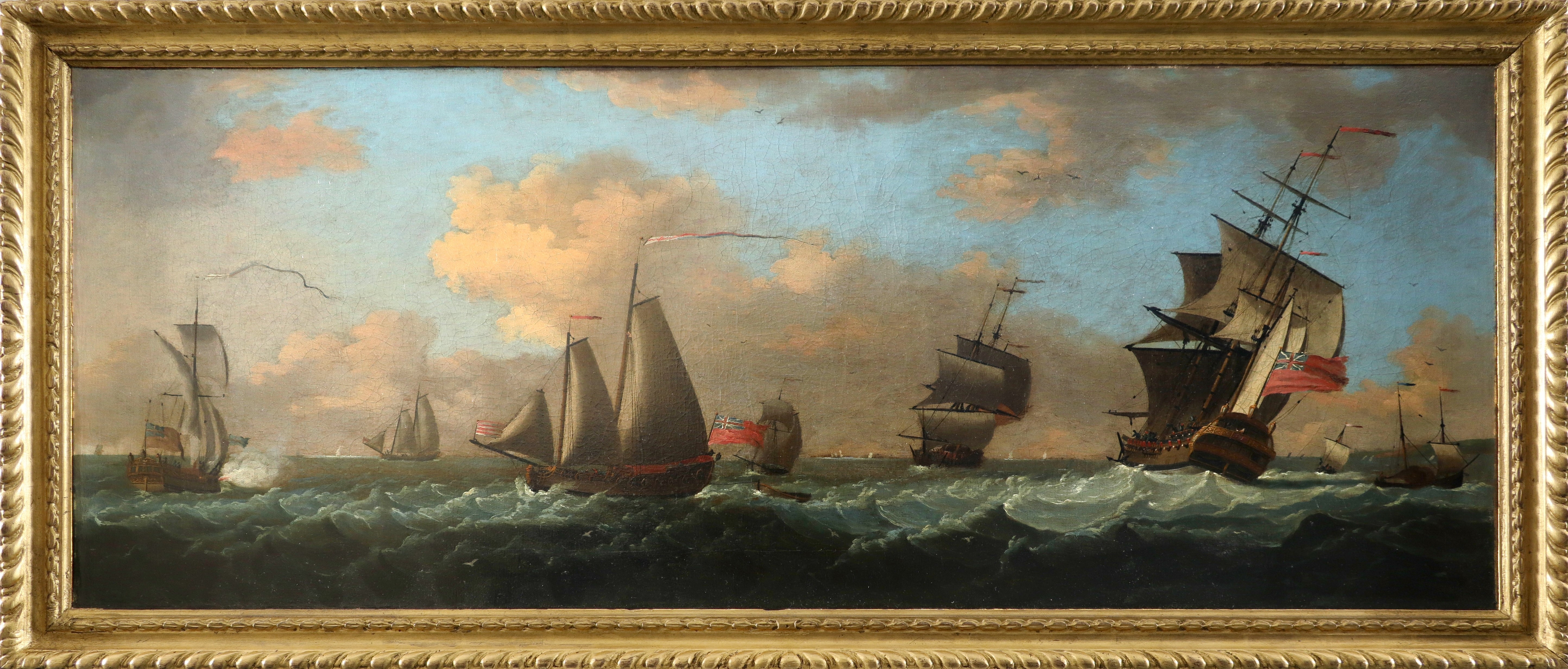 Artwork by Francis Swaine, An admiral yacht, Made of Oil on canvas
