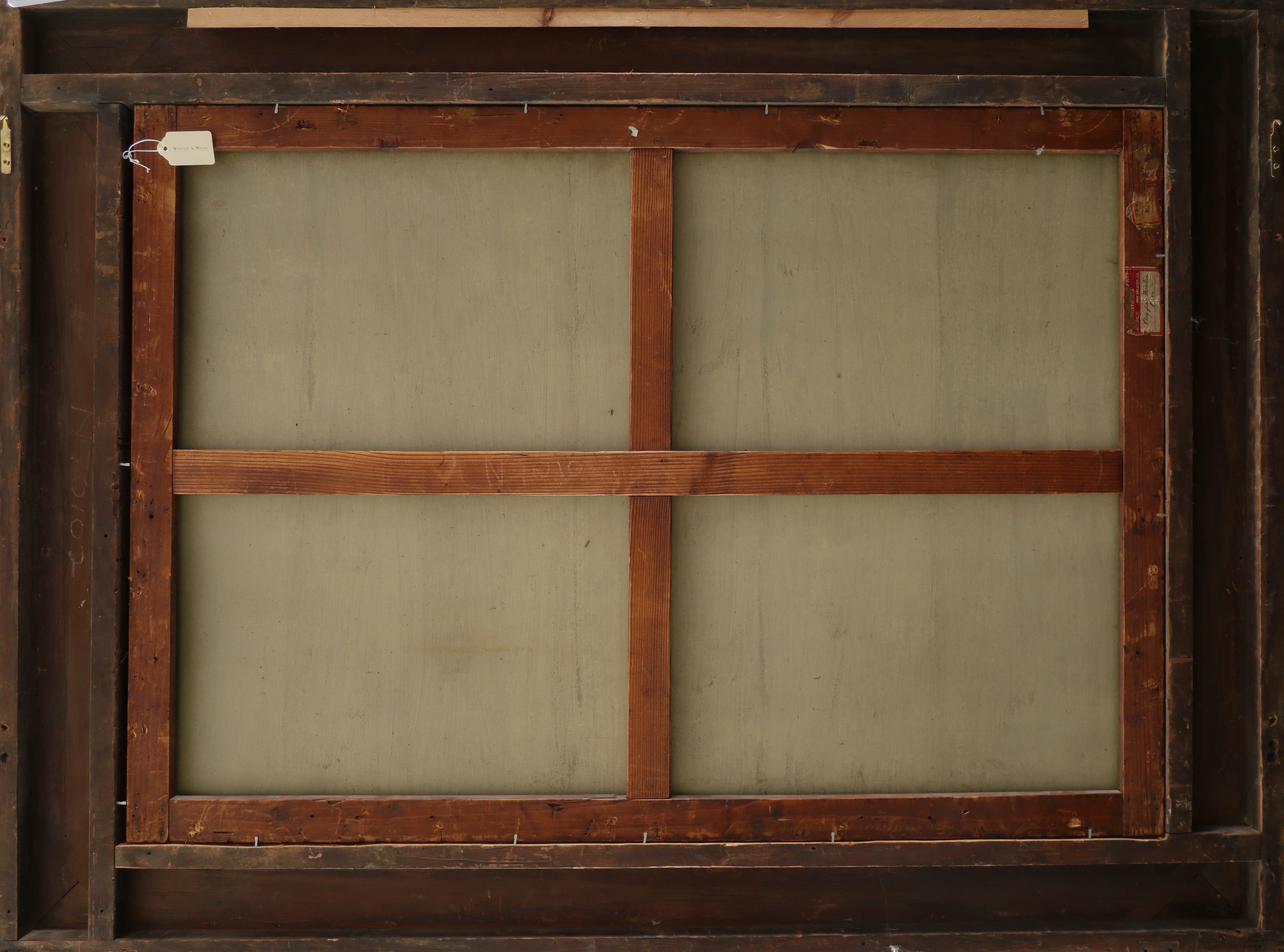 Artwork by Jacobus Van Huysum, Still life with flowers in an urn, Made of Oil on canvas