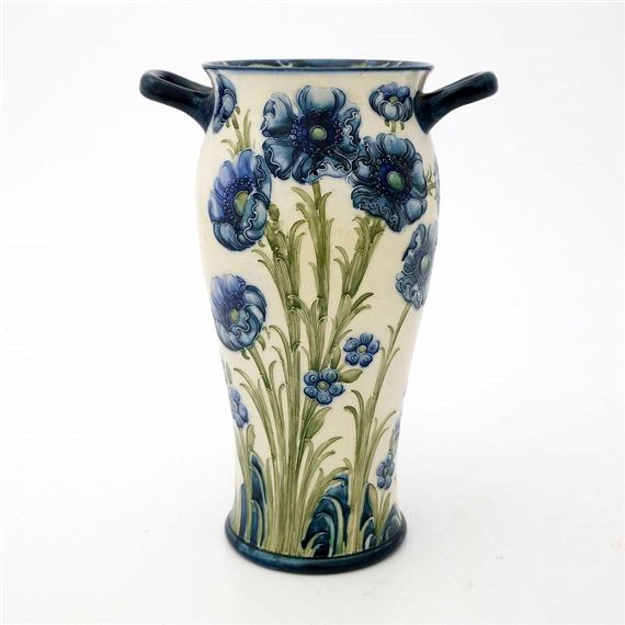 A Florian Blue Poppy vase by William Moorcroft, James MacIntyre, circa 1903