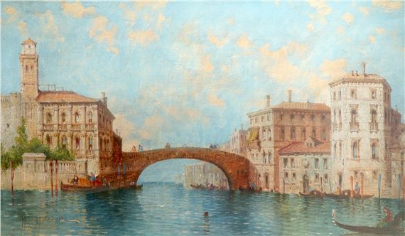 Entrance to a canal by William Meadows