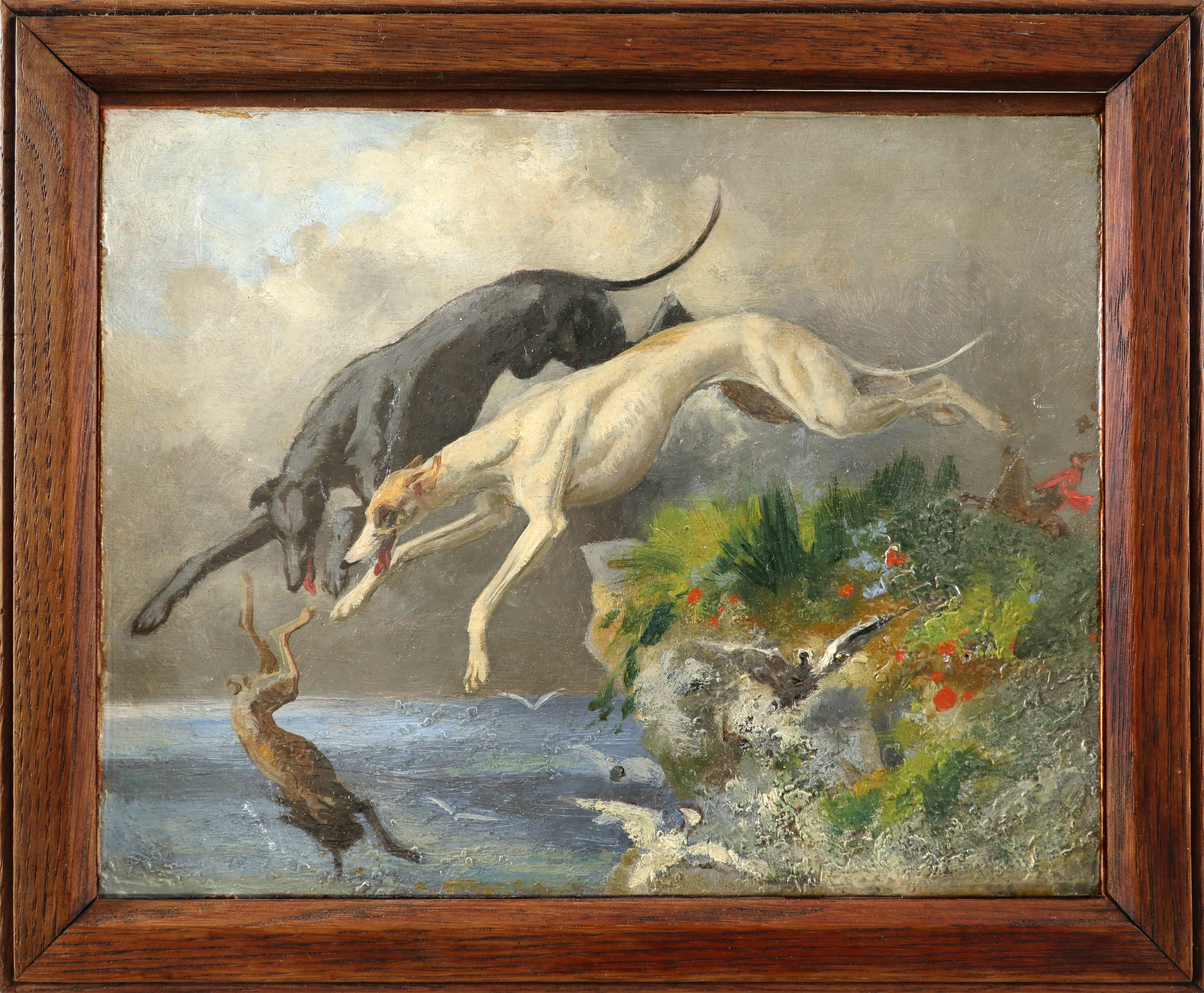 Artwork by Alfred William Strutt, Study for Stop, Made of Oil on panel