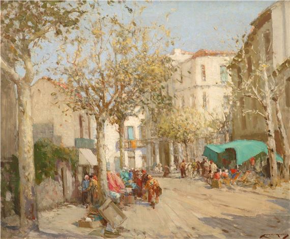 Continental street view by William Lee-Hankey
