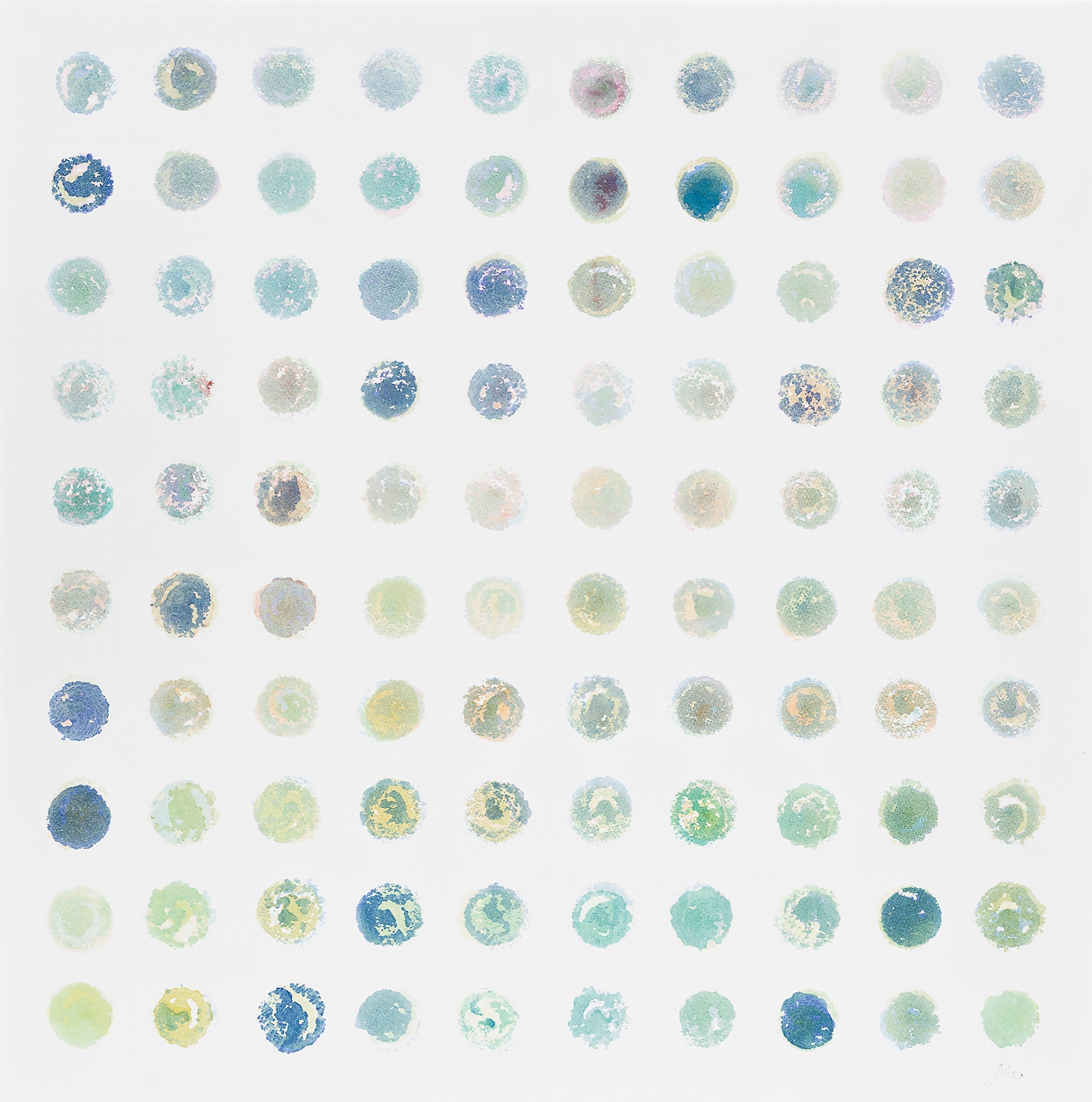 Artwork by Lee Hyang Mi, One spring, Made of watercolor on paper