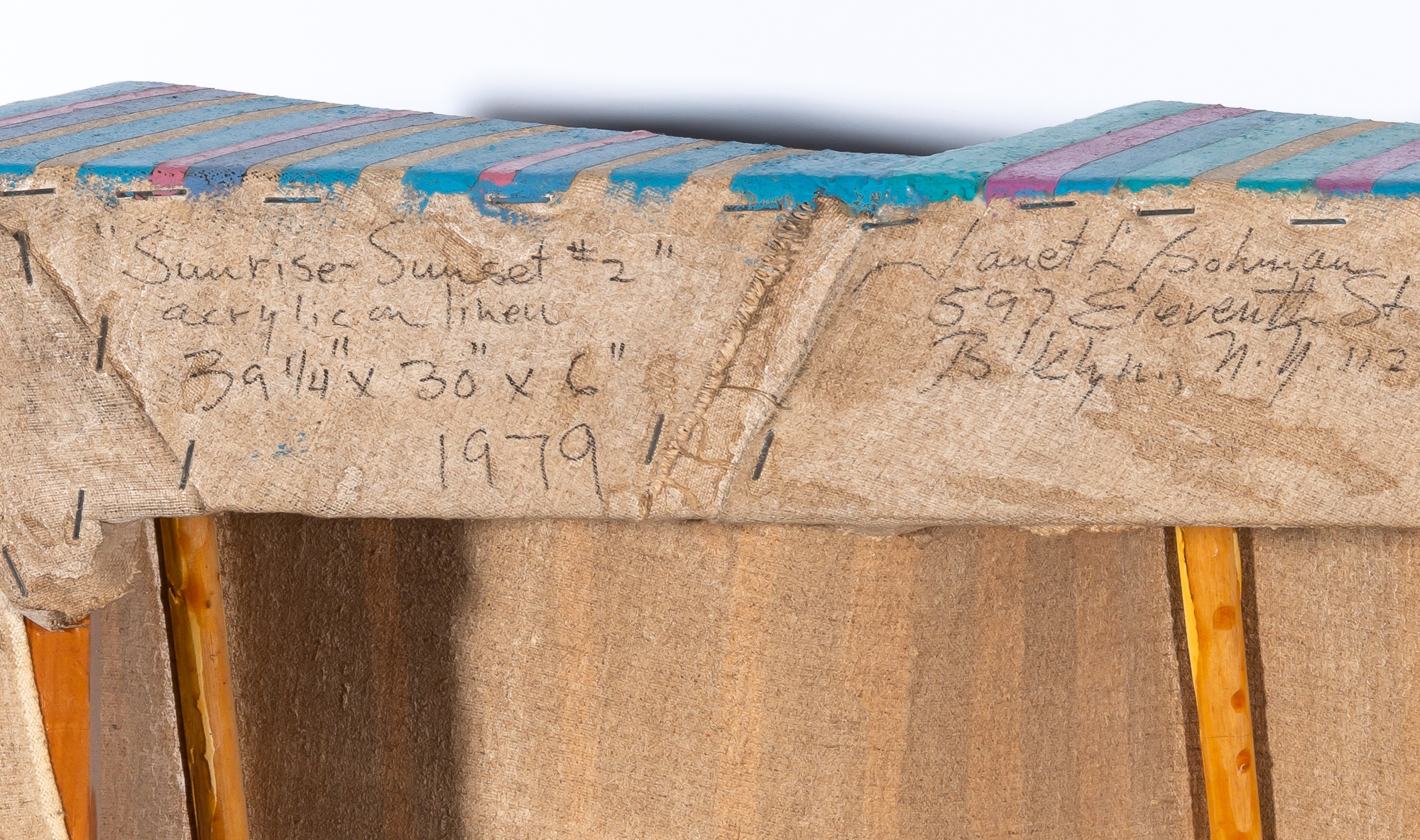 Artwork by Janet L. Bohman, Sunrise-Sunset #2, Made of Acrylic on linen