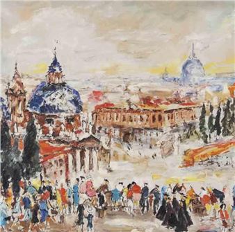 "Untitled (Street scene)" - Sylvie Margot