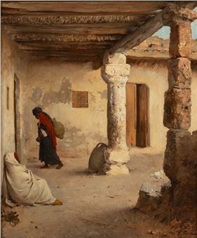 Middle Eastern Scene - Gustave Nicolas Pinel