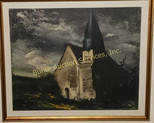 L'Eglise De Saint-Lubin-De-Cravant by Maurice de Vlaminck