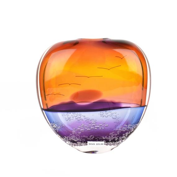 Sunset with Birds by Buzz Blodgett, dated 2006