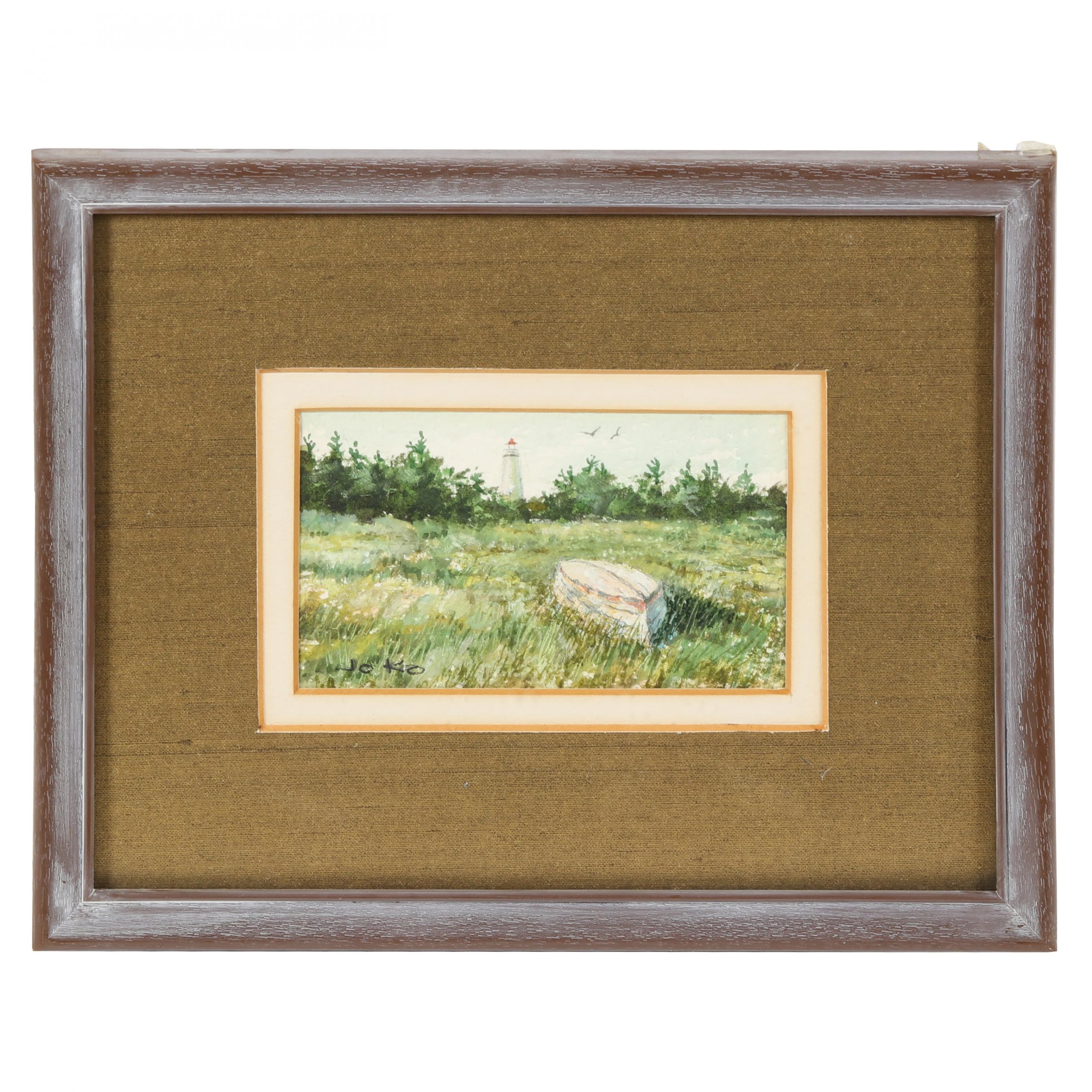 Artwork by Joe Koch, Ocracoke Island Scene, Made of Watercolor on paper