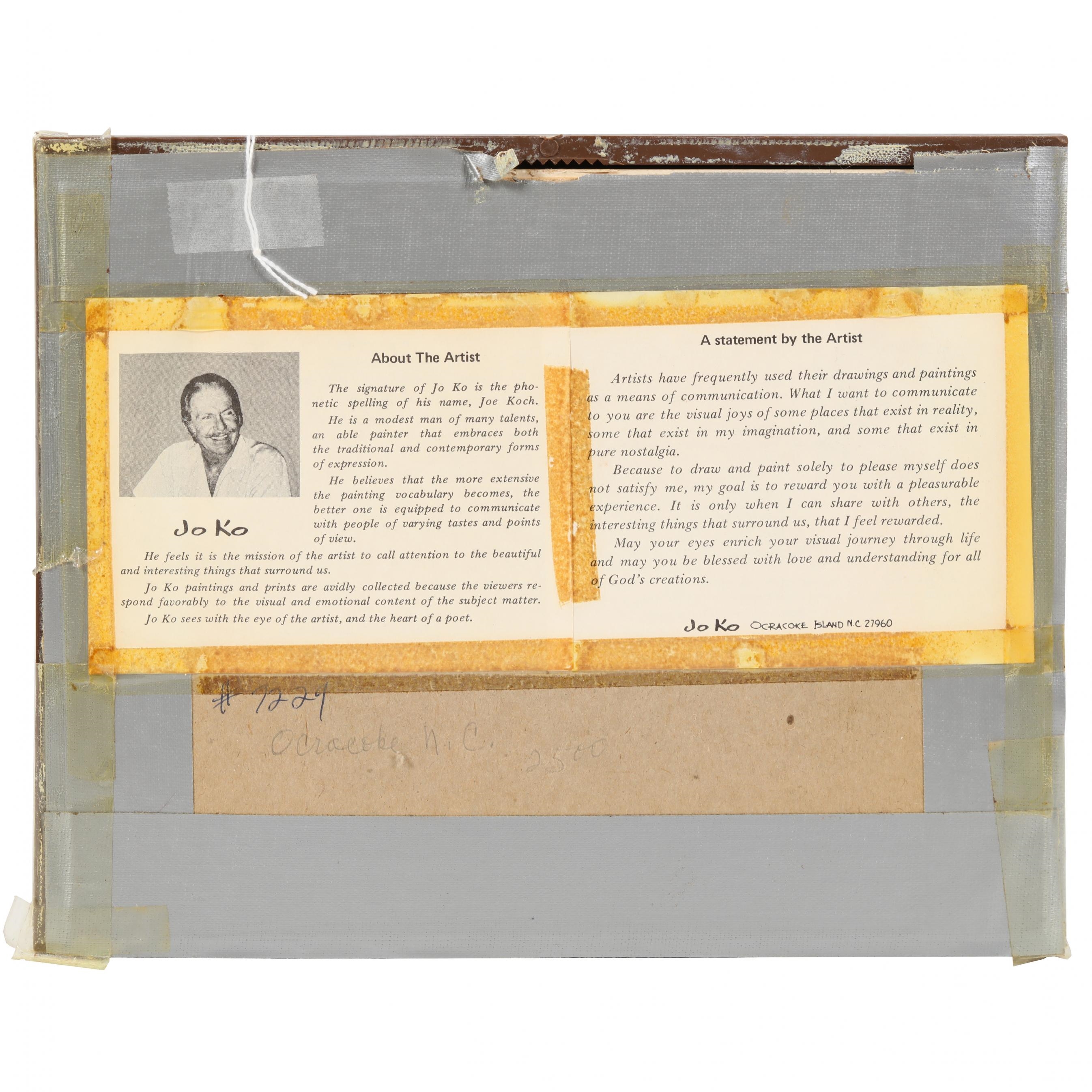 Artwork by Joe Koch, Ocracoke Island Scene, Made of Watercolor on paper