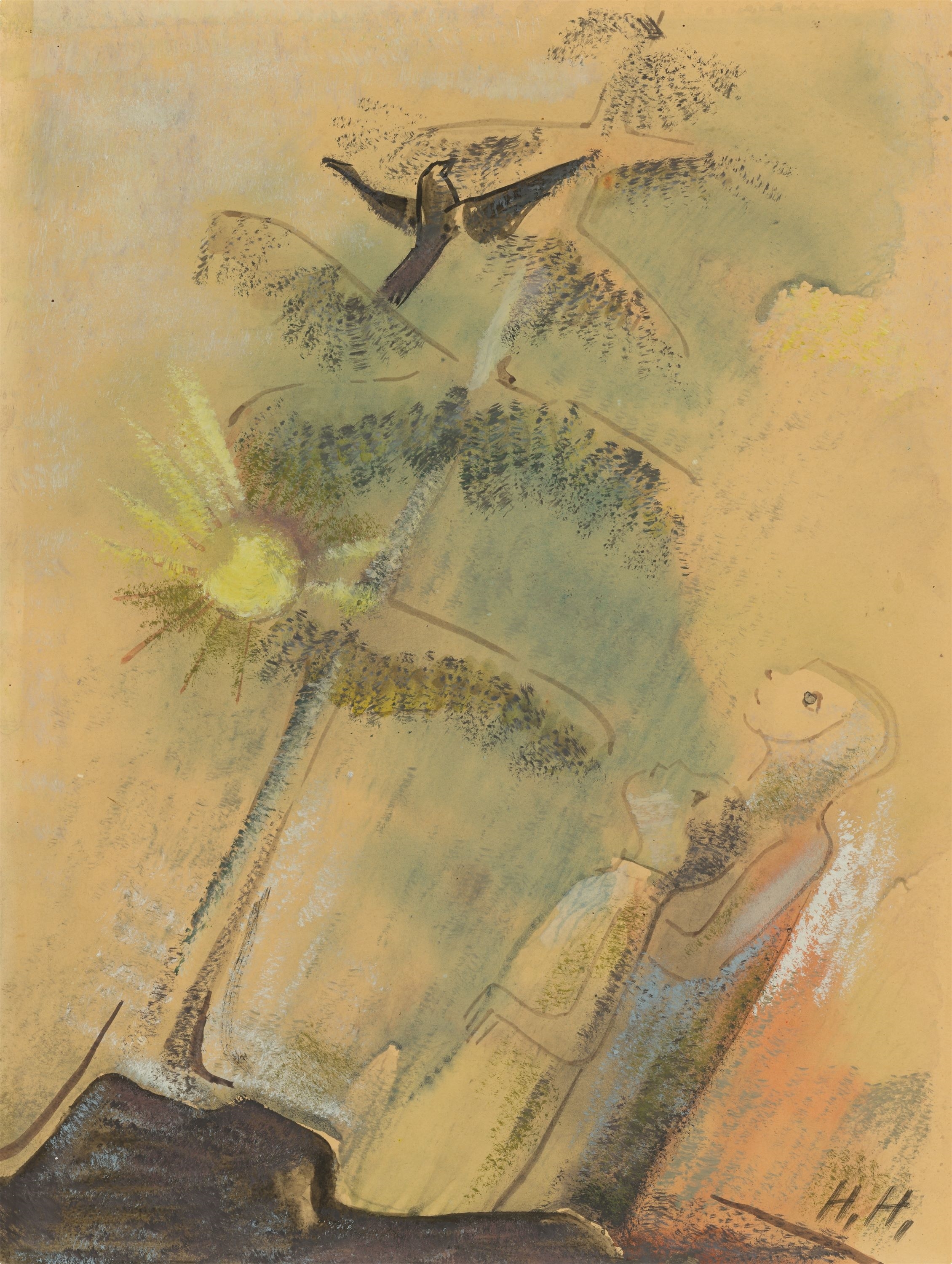 Artwork by Hannah Höch, Untitled., Made of Watercolour and opaque white on paper