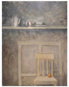 Still life with a chair - Albert Hadjiganev