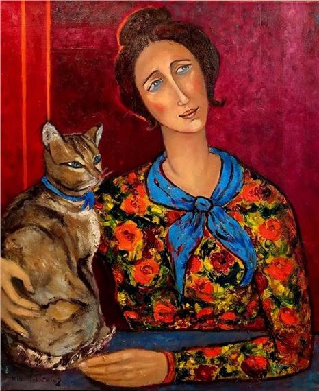 THIS ONE HAS A CAT by Krystyna Ruminkiewicz, 2021