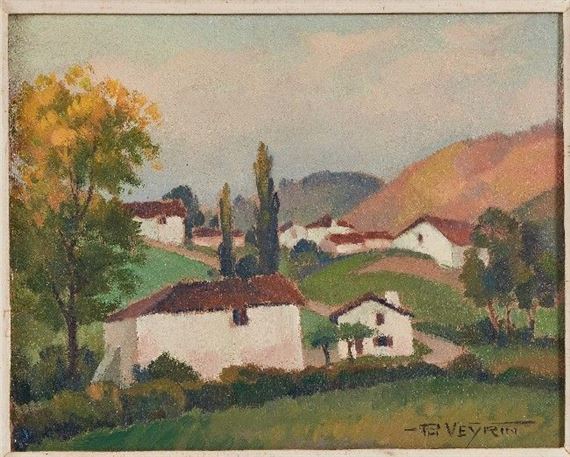 Village Basque by Philippe Veyrin
