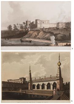 Set of two prints from "24 Views in Indostan by William Orme" - Joseph Constantine Stadler