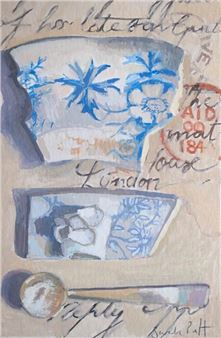 Blue China Pearl Spoon - Sarah Putt