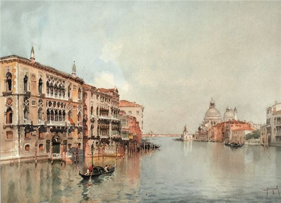 Visione dal ponte dell'Accademia verso la chiesa della Salute by Emanuele Brugnoli