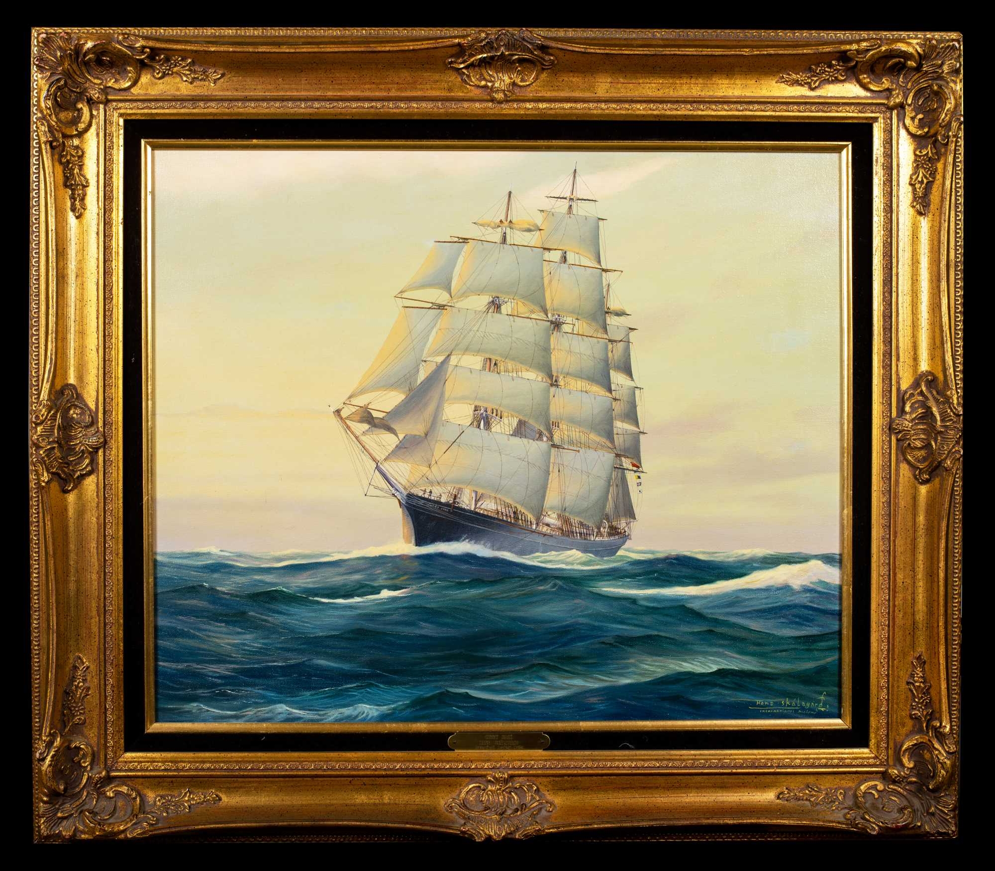 Artwork by Hans Skalagard, "Cutty Sark", Made of Oil on canvas