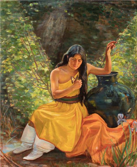 Taos Maiden by Bert Phillips