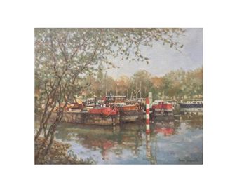 Chantier flottant sur la Marne, Joinville - Maxime Secqueville