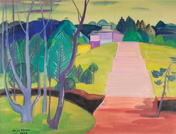 Les marches du temple. by André Maire, 1949