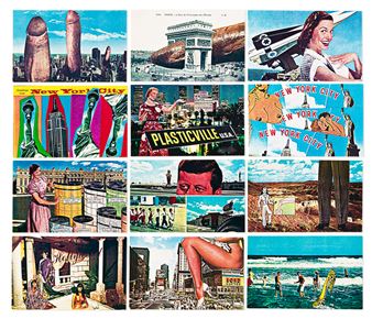 Group of approximately 129 postcards. - Harvey Redding