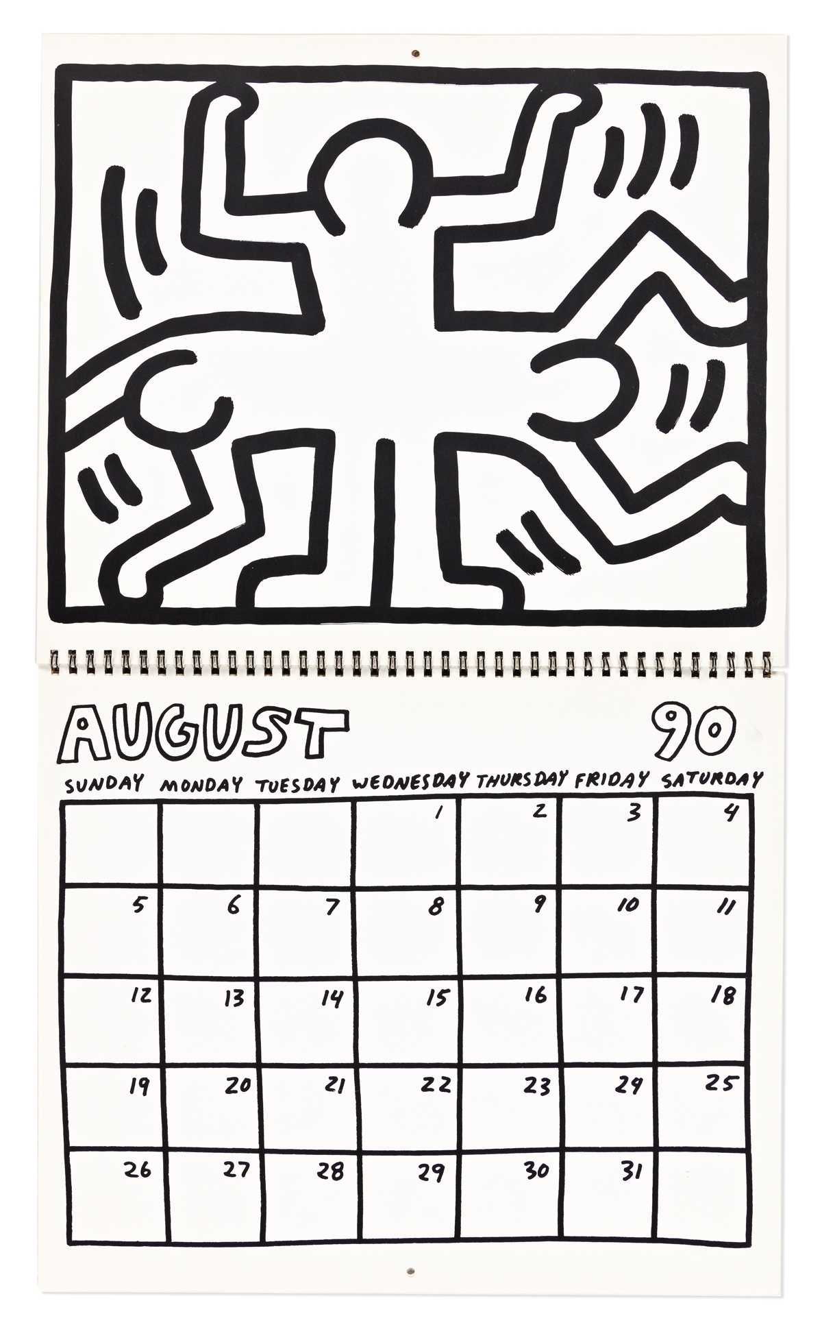 Keith Haring Keith Haring Calendar. (1989) MutualArt