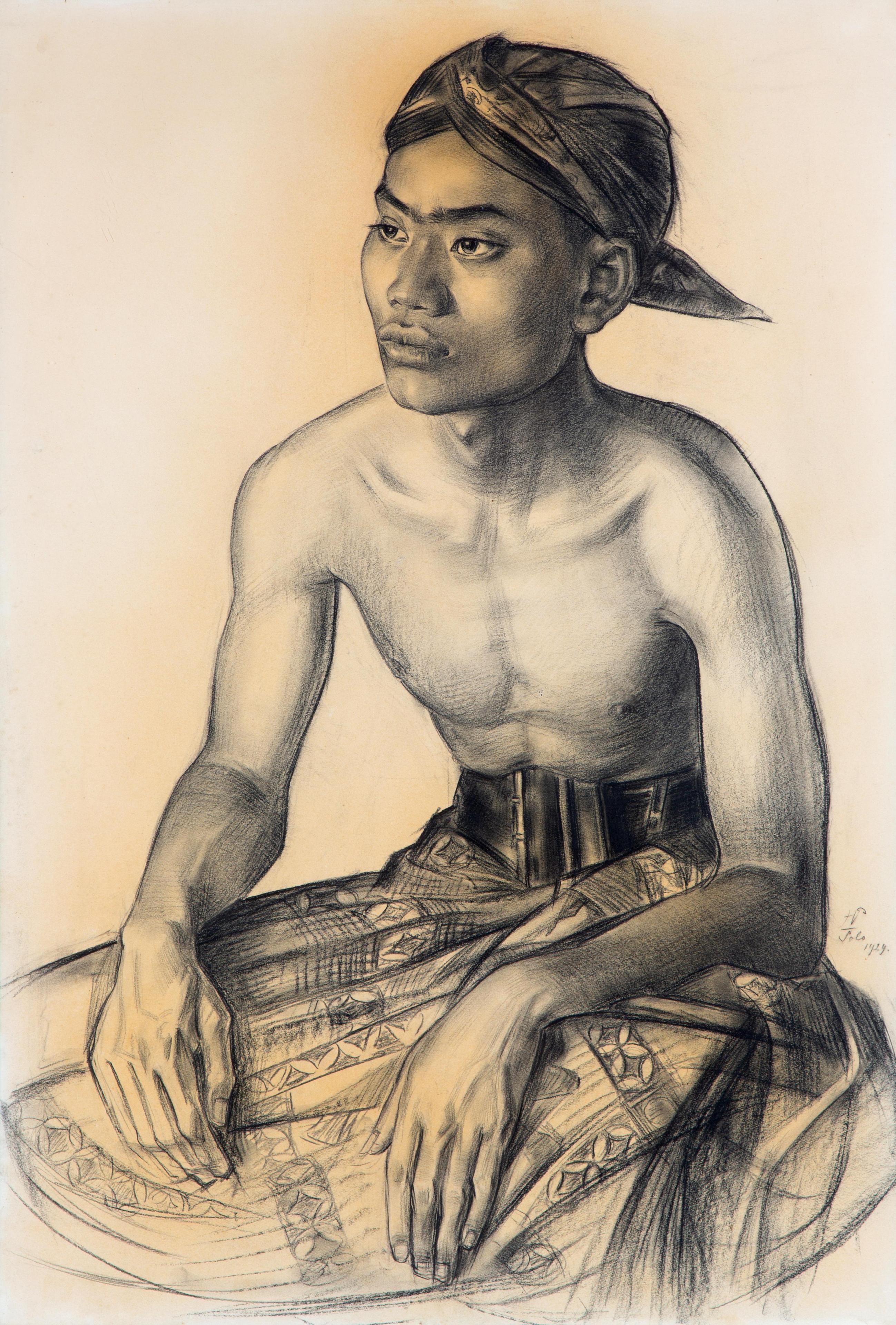 Hendrik Paulides | 'Jonge Javaan uit Solo' / A young Javanese man from ...