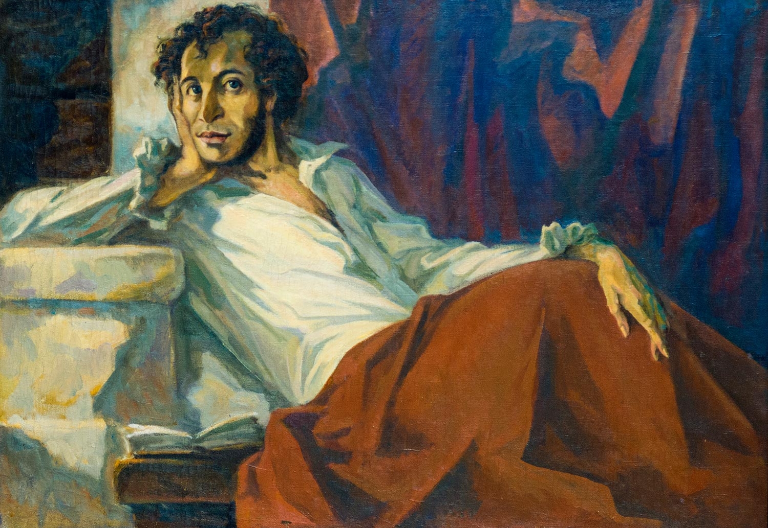 Artwork by Nikolay Vasilievich Kozhanov, A.S. Pushkin, Made of Oil on canvas