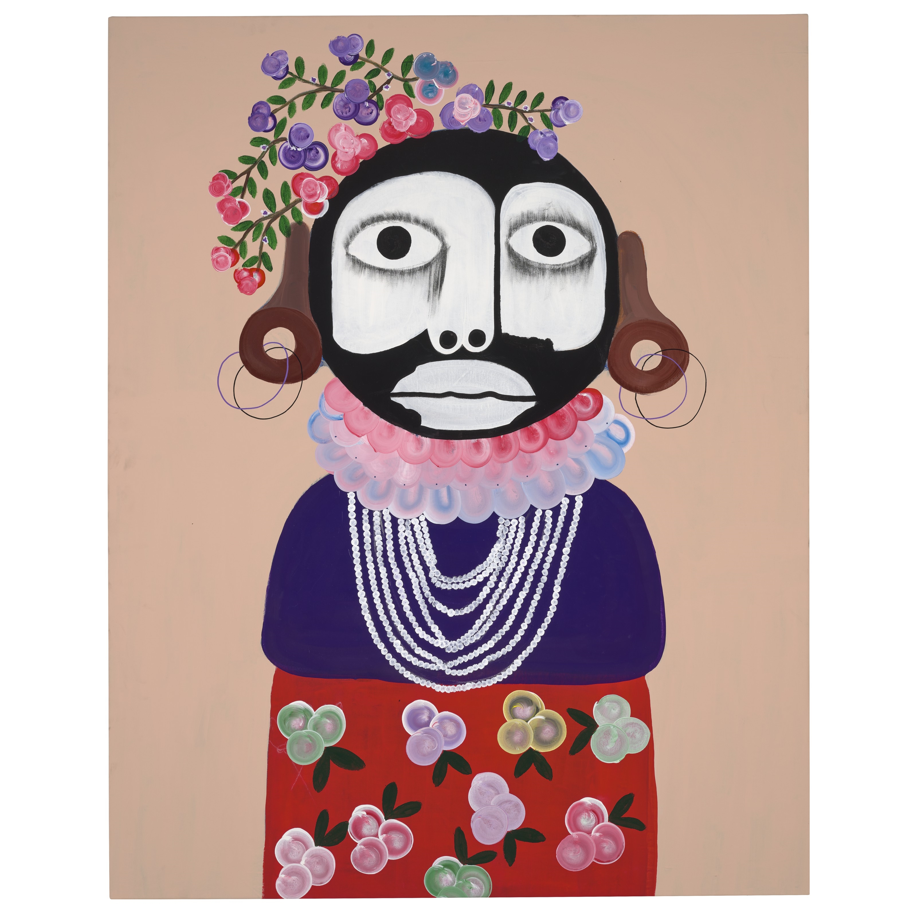 Artwork by Kojo Marfo, Stranger #10, Made of acrylic on canvas