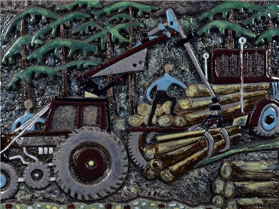 Relief with agricultural motif - Eva Hellbom