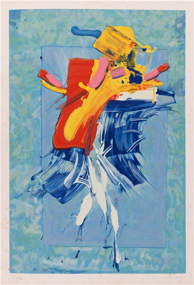 Serie Materia Flotante Azul by Francisco Hung