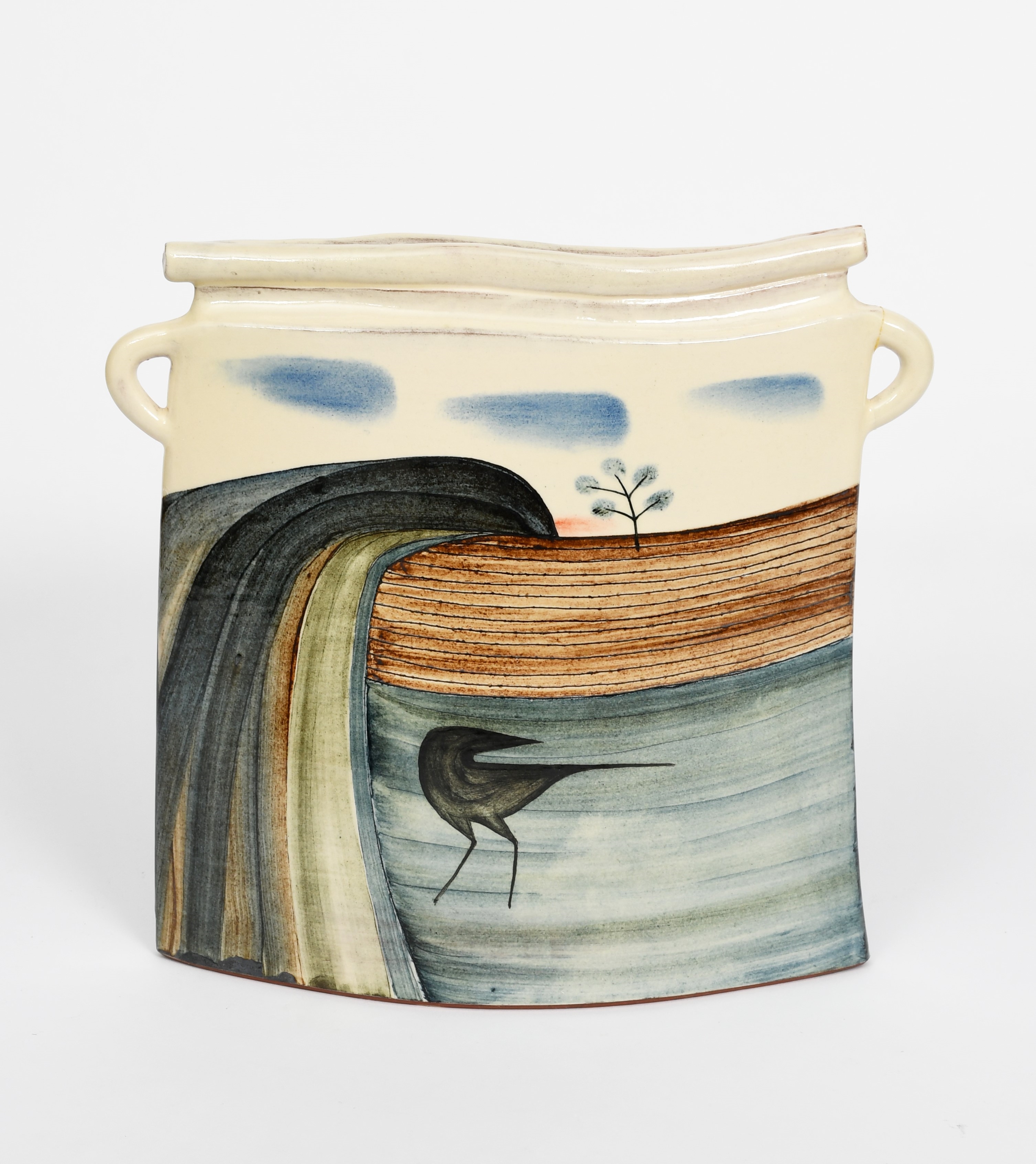 James Campbell | a twin-handled earthenware vase | MutualArt