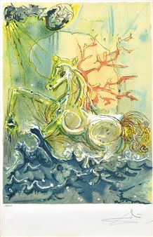 Salvador Dalí | Zo série “Les Chevaux Daliniens“ (Dalího kone