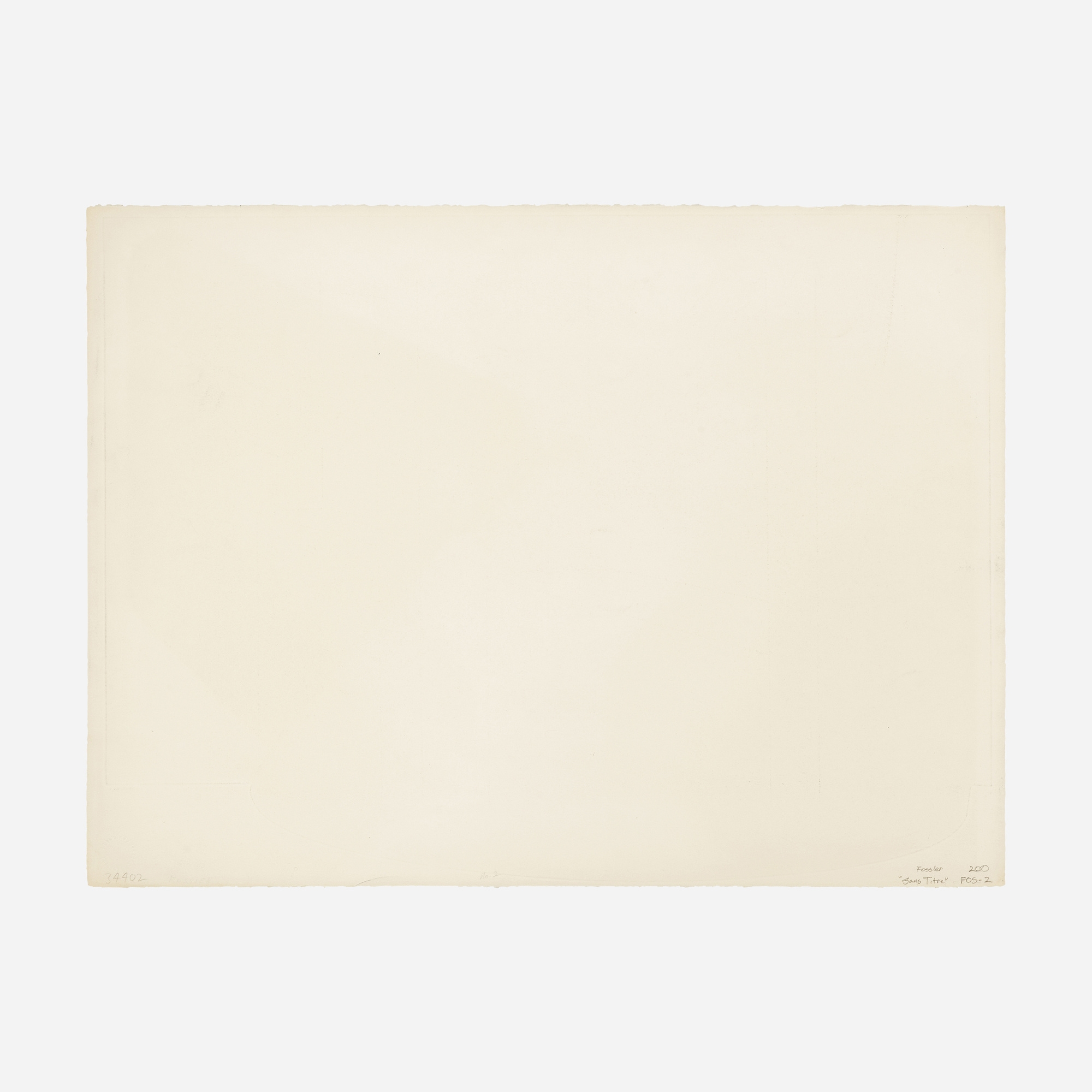 Artwork by Christian Fossier, Sans Titre, Made of etching and aquatint