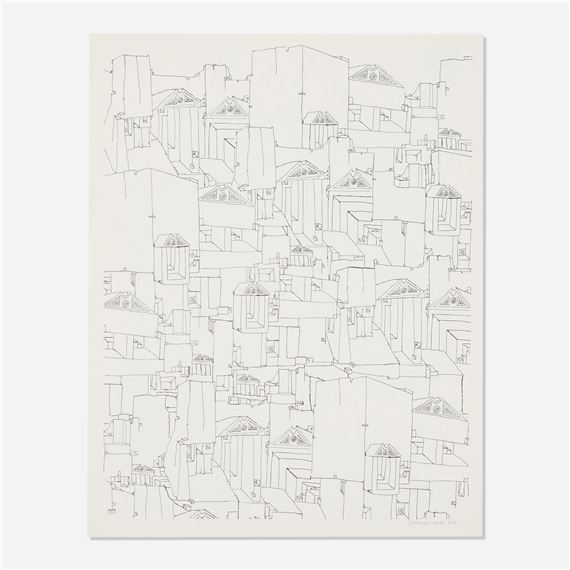 Habitat (from Portfolio of Reproductions, by artists in residence in N.J., issued by N.J. Volunteers for McCarthy,1968) by Joseph Demarais, 1968