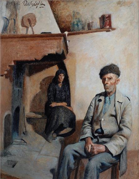 INTORNO AL FOCOLARE, 1934 by Paolo Ghiglia, 1934