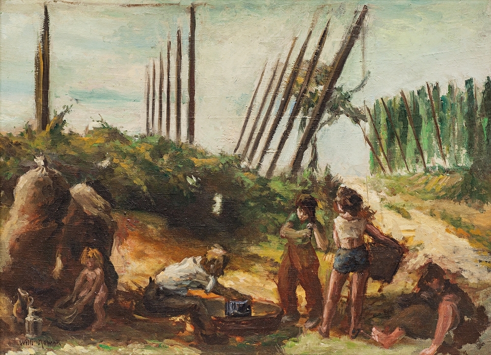 Artwork by Willi Nowak, NA CHMELNICI, Made of Oil on canvas