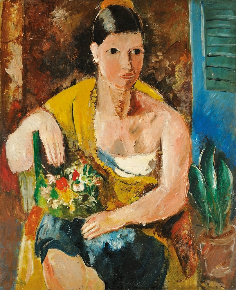 Charles Dufresne PORTRAIT DE MADAME DUFRESNE (1920) MutualArt