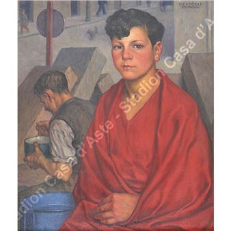 &quot;Ragazzo in città&quot; - Cesare Cuccoli