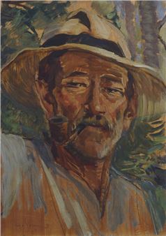 Uomo con pipa - Gaetano Spinelli