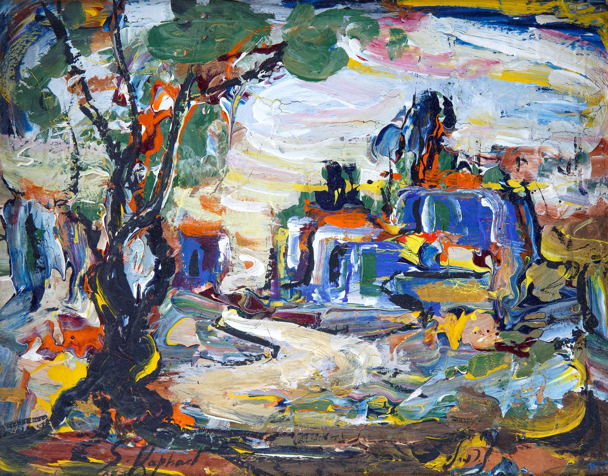 Zvi Raphaeli | A PAIR OF PAINTINGS BY ZVI RAPHAELI | MutualArt