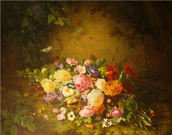 Bouquet of Wildflowers and Roses, 1834 by Simon Saint-Jean, 1834