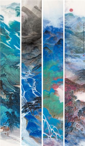 Chen Tian | A Chinese Calligraphy Couplet | MutualArt