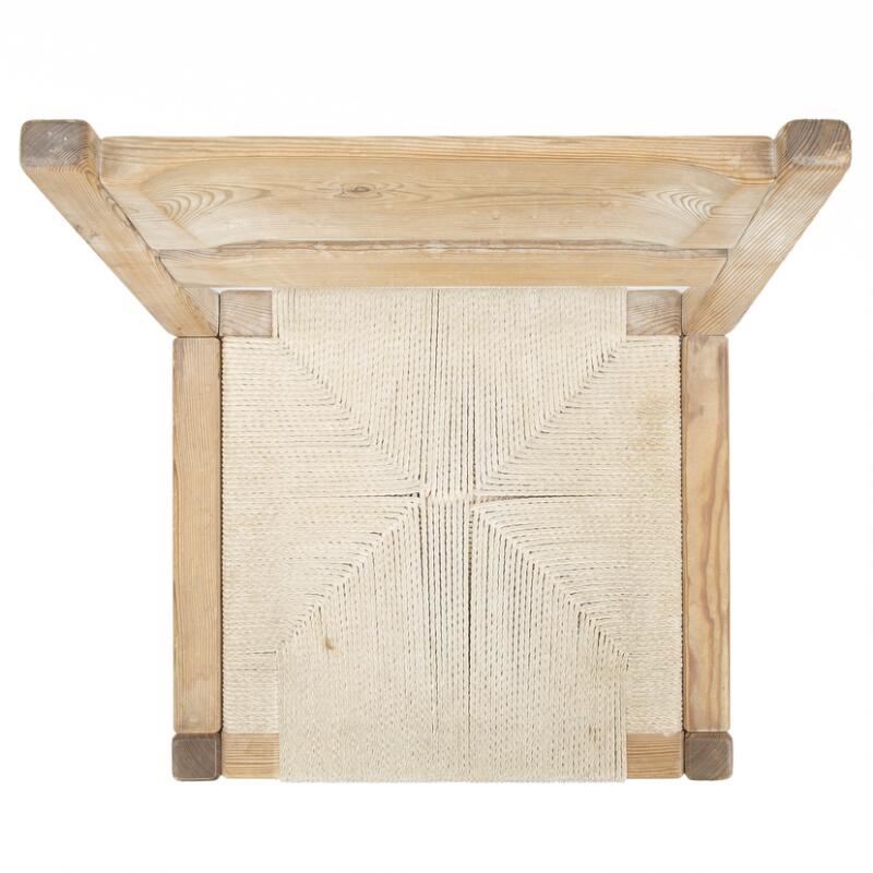 Artwork by Tage Poulsen, Set of eight chairs of solid pine wood, Made of pine wood