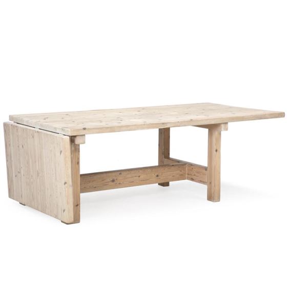 Large table of solid pine wood by Tage Poulsen