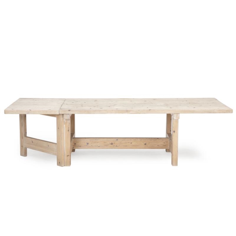 Artwork by Tage Poulsen, Large table of solid pine wood, Made of pine wood