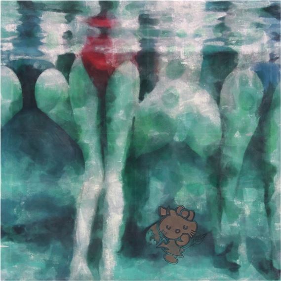 GIRLS UNDER WATER (HOLY WAYS IV) by David Saudek, 2015