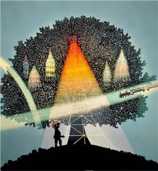 Japanese Shadow Painting Master Delivers Hope, Delight in Seoul